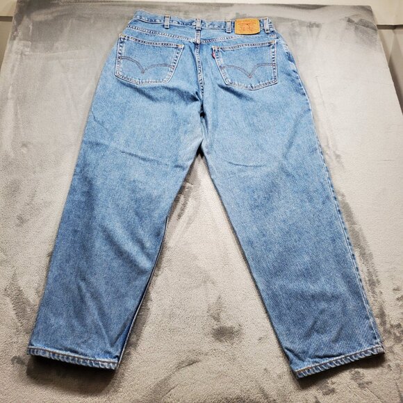 LEVI STRAUSS & CO 560 Jeans Blue Comfort Fit Straight Leg Denim Men Sz 38 x 30 - Picture 3 of 11